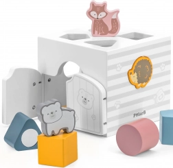 Drewniana układanka ze zwierzątkami