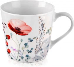 Porcelanowy kubek z motywem maków 430 ml