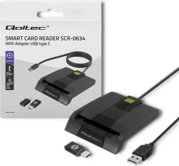 Czytnik kart chipowych Qoltec USB-C