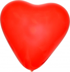 Balonik do nadmuchiwania w kształcie serca 26 cm - 10 sztuk