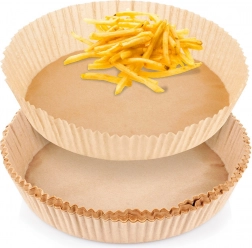Papierowe okrągłe wkładki do frytkownicy beztłuszczowej 20 cm, 50 szt.