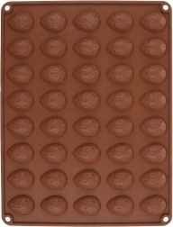 Silikonowa forma do ciasteczek orzeszki Sillinie, pomarańczowa