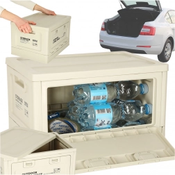 Kempingowe pudełko do przechowywania 25L jasnoszare