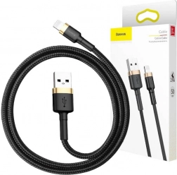 Baseus Cafule kabel do ładowania i transmisji danych USB–Lightning 3 m 2.4A czarno‑złoty