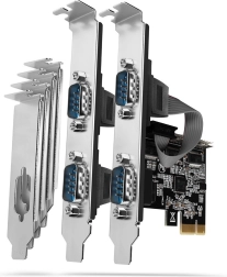 AXAGON kontroler PCIe z 4× portem szeregowym RS-232