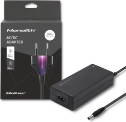 Zasilacz biurkowy 60 W 12 V 5 A z wtykiem 5,5 × 2,1 mm + kabel zasilający