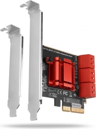 Axagon kontroler PCIe 6x wewnętrzny SATA 6G ASM1166 (SP i LP)