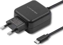 Ładowarka sieciowa micro USB 12 W (2,4 A) – czarna QOLTEC