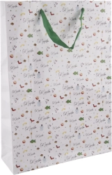 Papierowa torba prezentowa „Od Mikołaja” 32,5 × 10 × 45,5 cm