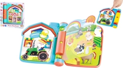 Interaktywna książeczka do zabawy na farmie z dźwiękami, plastikowa, 6m+