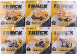 Metalowe auto budowlane 9 cm