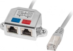 Lanberg rozdzielacz LAN RJ-45 1× wtyk na 2× gniazda FTP