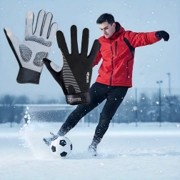 Zimowe sportowe rękawice rowerowe z funkcją dotykową XL