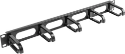 Organizer kabli do szafy 19" 1U, typ B, czarny