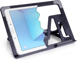 Regulowany stojak na tablet, czarny, składany 26 × 18,5 cm