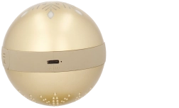 Bombka choinkowa z głośnikiem Bluetooth, złota 8,5 × 8,5 × 9,5 cm - 1 szt.