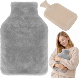 Gumowy termofor z pluszowym pokrowcem 1,8 l RUHHY