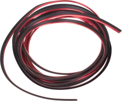 Listwa dekoracyjna do auta, wciskana, 5 m, czerwona