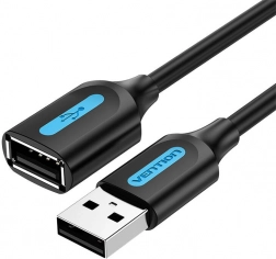 Przedłużacz USB 2.0 A-M do A-F Vention 5 m czarny