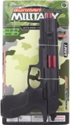 Plastowy pistolet dla małych żołnierzy