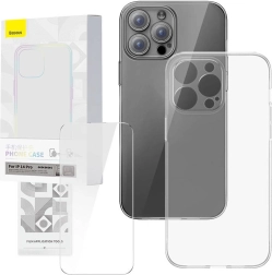 Przezroczyste etui i szkło hartowane BASEUS Corning do iPhone 14 Pro