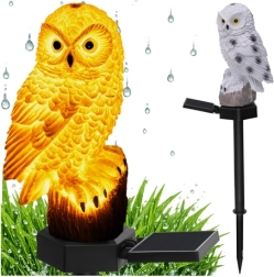 Solarna lampa ogrodowa sowa Gardlov