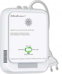 Detektor wycieku gazu i tlenku węgla z alarmem 85 dB i diodą LED