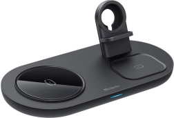 Bezprzewodowa ładowarka MCDODO 3 w 1 15 W do iPhone, Apple Watch i AirPods – czarna