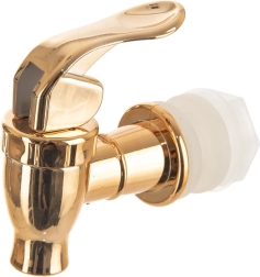 Złoty zapasowy kranik do szklanego dystrybutora napojów