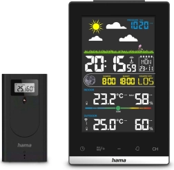 Stacja pogodowa HAMA Jamaica, czarna