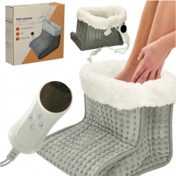 Elektryczny ogrzewacz do stóp w formie buta z termostatem i pilotem, 9 poziomów