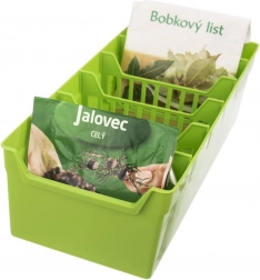 Zielony kuchenny organizer na przyprawy 30 × 13 × 8 cm
