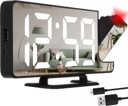 LED budzik z projektorem Izoxis 19576