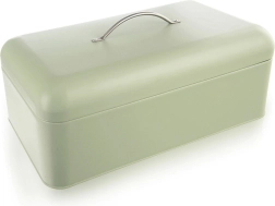 Metalowy chlebak GREENISH, miętowozielony, 42,5 × 23 × 20 cm