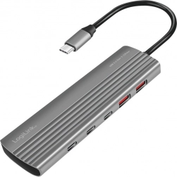 Hub USB-C z USB3.2 Gen2, 2x USB-A, 2x USB-C, PD, 100W