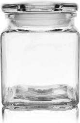 Szklany kwadratowy pojemnik na żywność 950 ml