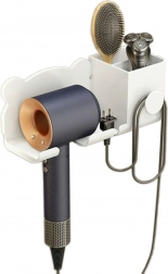 DA233A NAŚCIENNY UCHWYT NA SUSZARKĘ DO WŁOSÓW BIAŁY