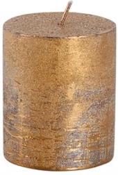 Rustykalna świeca walcowa PROVENCE miedziana 6 × 7 cm