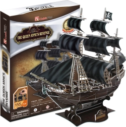 CubicFun puzzle 3D piracki statek Queen Anne's Revenge – 180 elementów