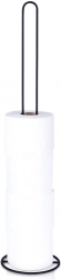 Metalowy stojak na papier toaletowy, czarny, 60 cm