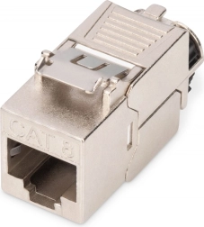 Keystone moduł RJ45 (8P8C) Cat 8.1 STP, ekranowany, beznarzędziowy, stalowy