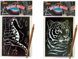 Holograficzny obrazek do drapania – auto