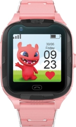 Dziecięcy smartwatch Maxlife 4G z GPS i Wi‑Fi – różowy