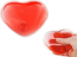Wielokrotnego użytku żelowy ogrzewacz do rąk w kształcie serca Malatec
