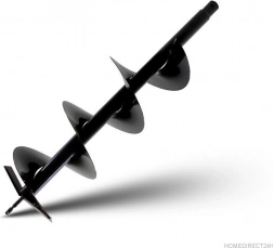 Świder ziemny 250 mm, stalowy, długość 800 mm