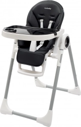 Krzesełko do karmienia Iris New Baby, czarne