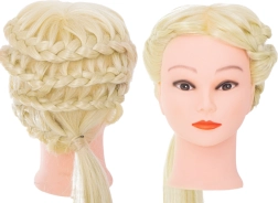 Głowa treningowa dla fryzjerów z blond włosami