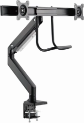 Podwójne ramię na 2 monitory do 32" z mocowaniem do biurka
