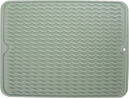 Silikonowa mata ociekowa do naczyń, zielona 40 × 30,5 cm