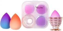 Beauty Blender Box Ombre - zestaw gąbeczek do makijażu 3 szt. + stojak na gąbeczki BLING